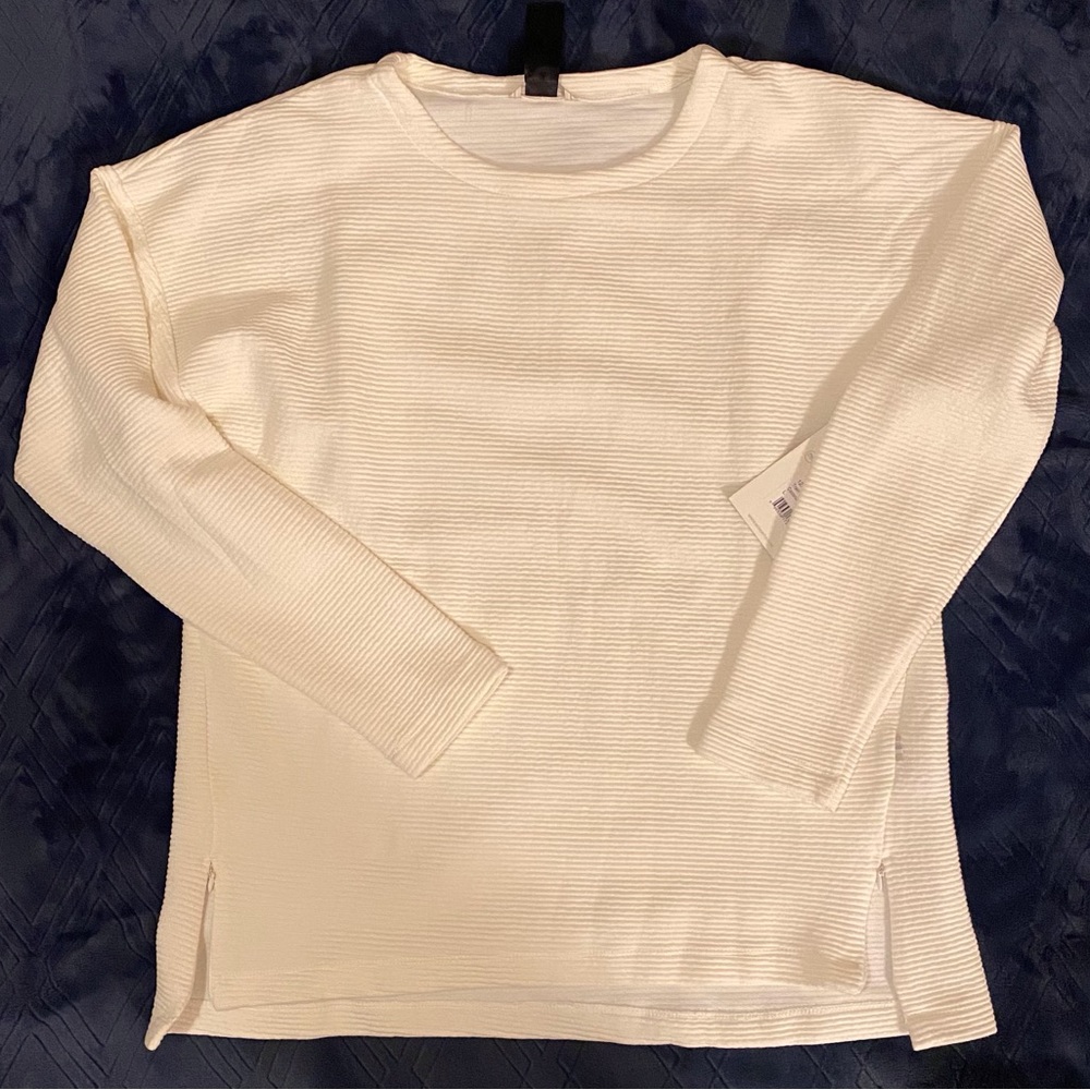 Mondetta Performance + Luxury Coconut Cream Top Women’s Size Large